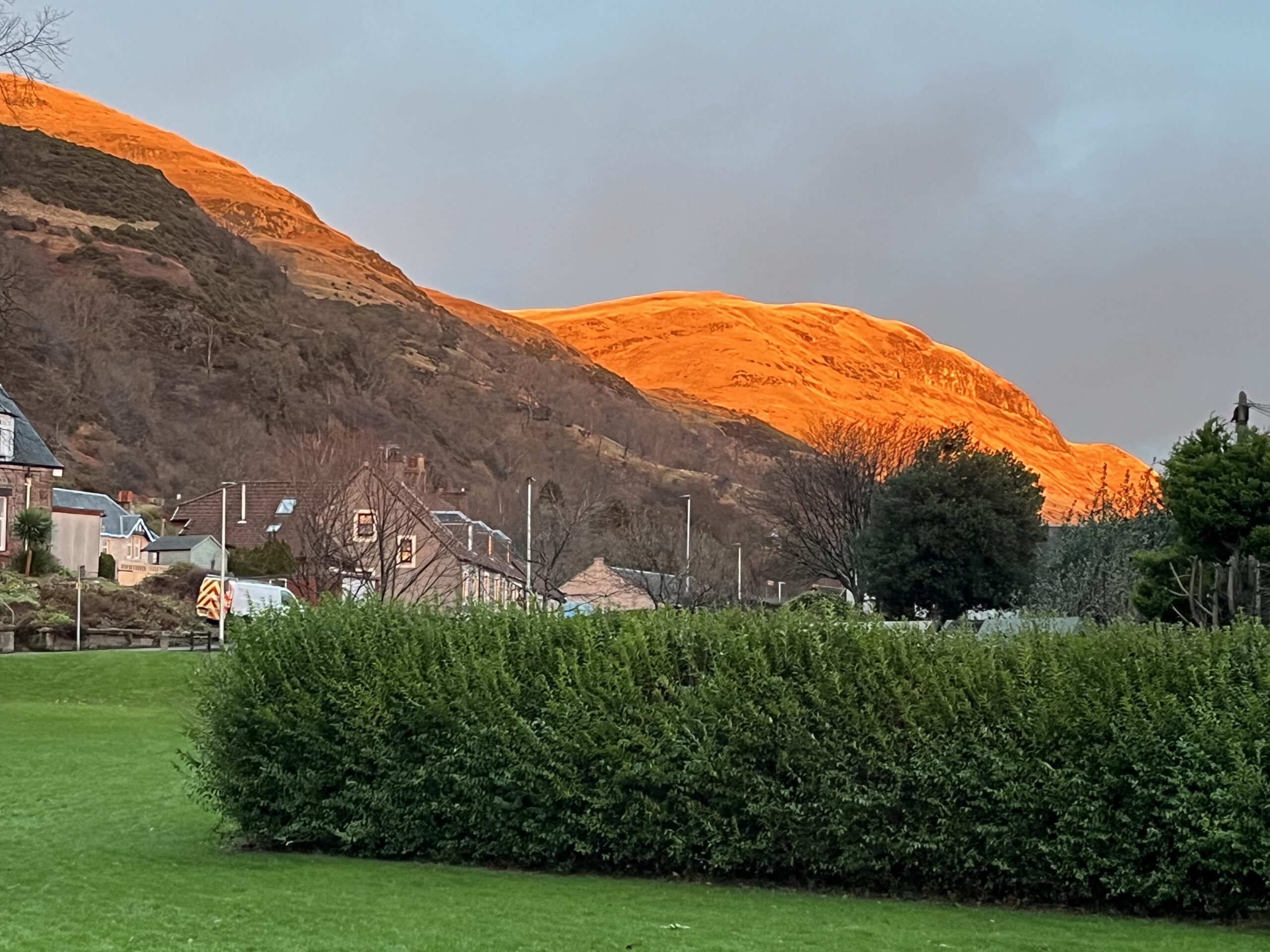 Sunset on the Ochils